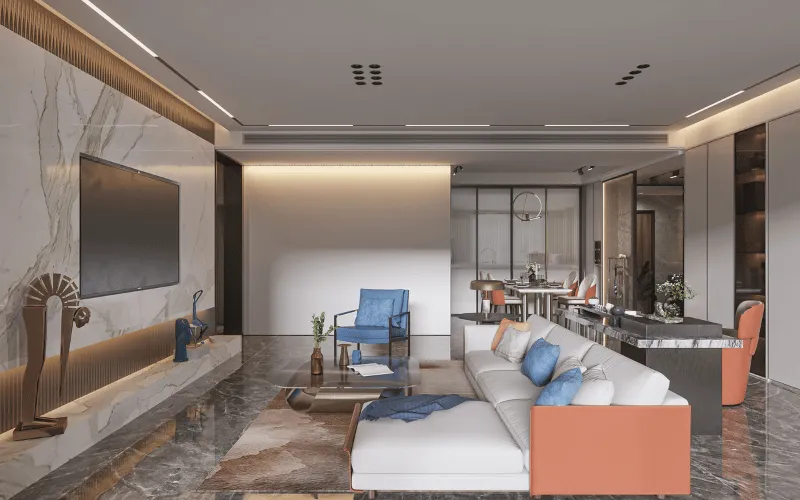 ديكور صالة صغيرة مفتوحة: 8 خطوات تحول المساحة إلى فضاء مميز 8 10 8 11zon 5