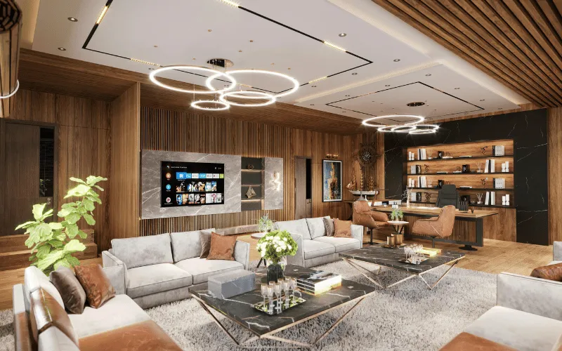 أحدث ديكورات فلل داخلية فخمة لهذا العام 9 18 17 11zon 3