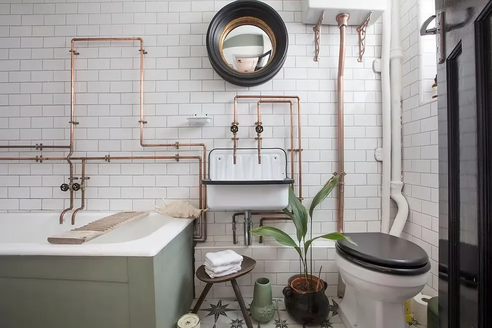 8 أفكار لاخفاء مواسير السباكة الخارجية والداخلية بأناقة 13 5bcfac 6e70e3be96654be589ecab940ad6ebecmv2 4 11zon