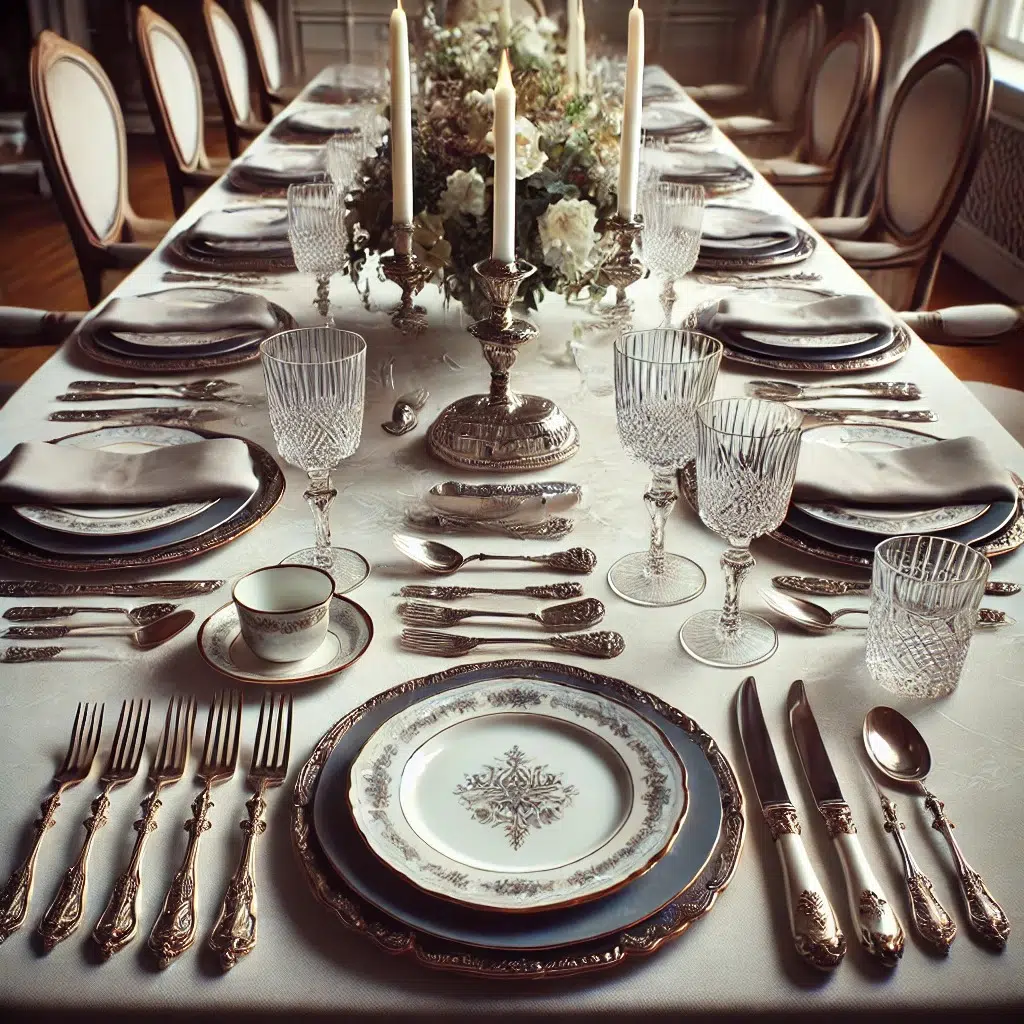 اتيكيت ترتيب السفرة بين الأناقة التقليدية واللمسات العصرية 6 إتيكيت ترتيب سفرة الطعام 3