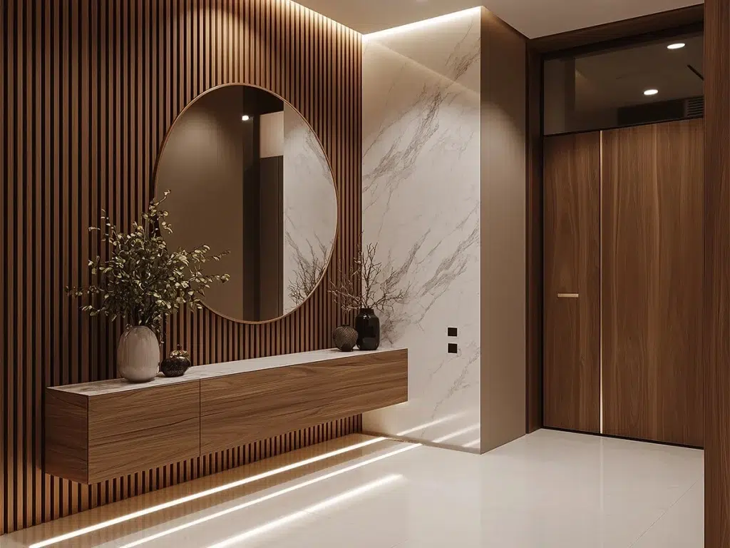 مدخل مودرن: اكتشف أفكار ذكية ونصائح الخبراء لتصميم أنيق وعملي 8 ديكور مدخل بيت