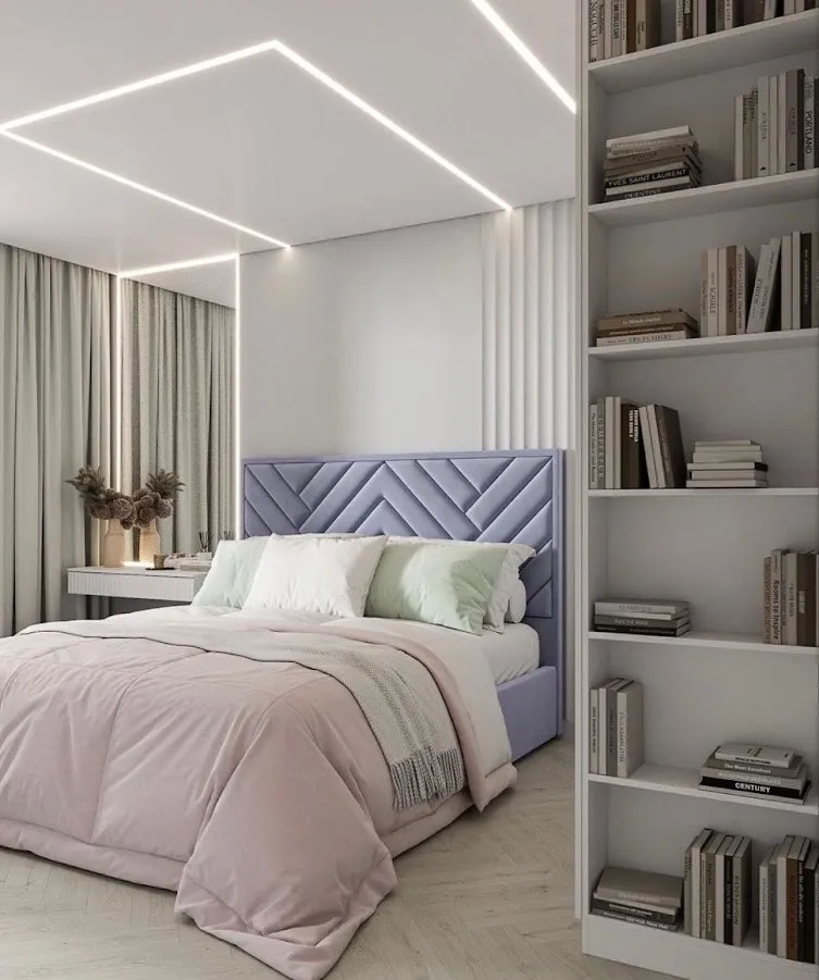 6 أفكار لديكورات اسقف غرف نوم عصرية 2 ديكورات اسقف غرف نوم عصرية